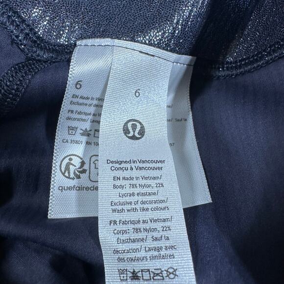 Lululemon Align High Rise Ribbed Pant 25 Inch Shine Women's Size 6 New With Tag - Picture 6 of 12